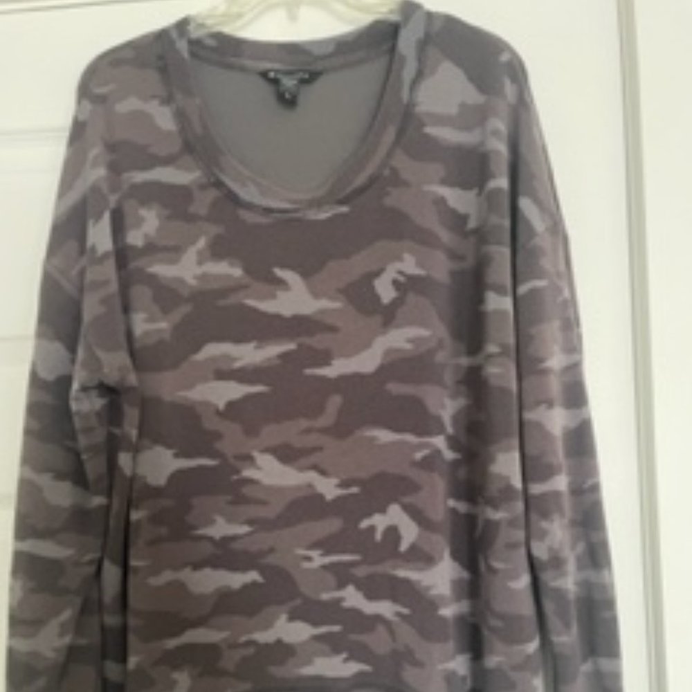 XL Black Camo Athleta Luxe Sweatshirt.